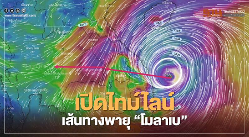เปิดไทม์ไลน์ เส้นทางพายุ “โมลาเบ” เปิดไทม์ไลน์ เส้นทางพายุ “โมลาเบ”