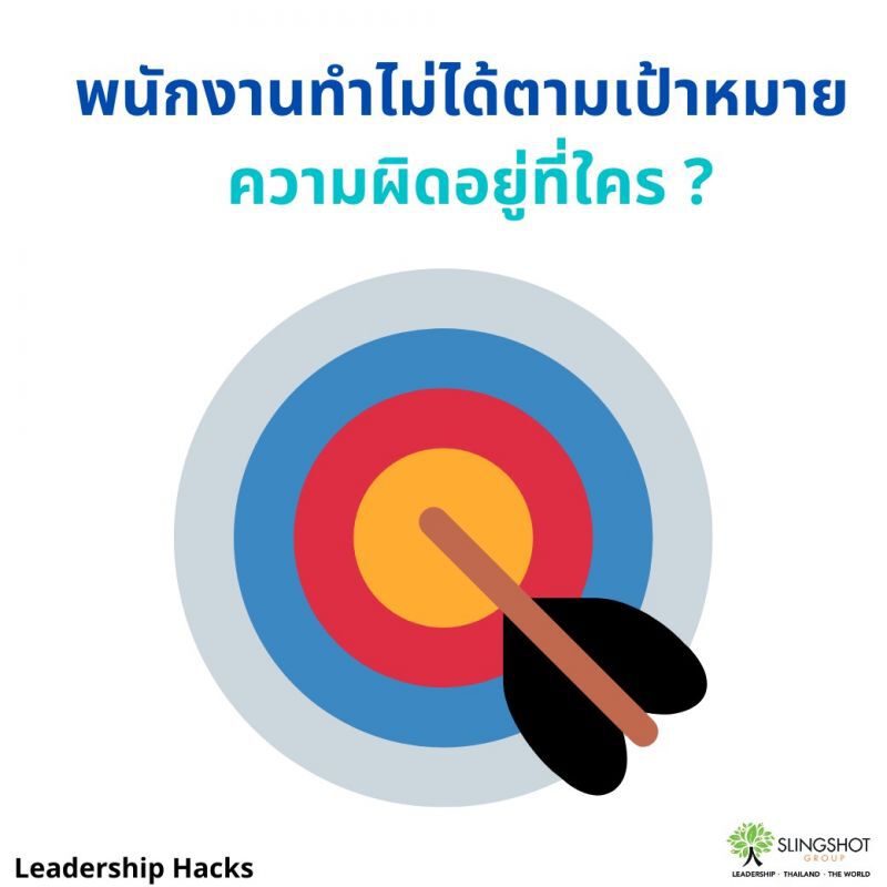 พนักงานทำไม่ได้ตามเป้าหมาย ความผิดอยู่ที่ใคร