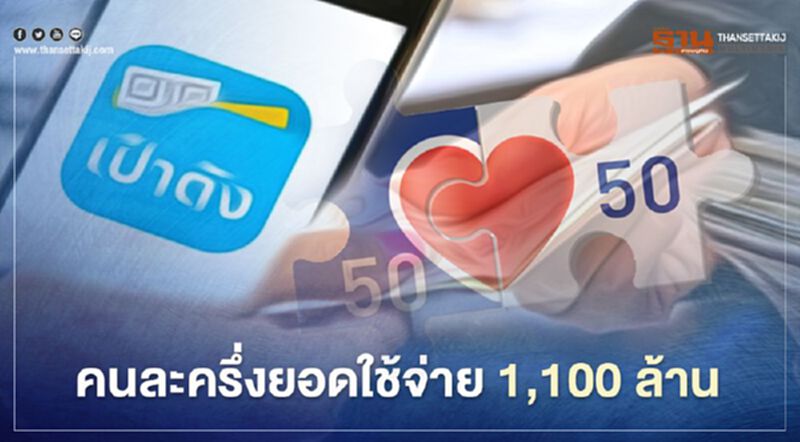 โครงการคนละครึ่งลงทะเบียน ยอดใช้จ่ายสะสม 1,100 ล้าน โครงการคนละครึ่งลงทะเบียน ยอดใช้จ่ายสะสม 1,100 ล้าน