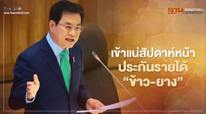 เข้าแน่ สัปดาห์หน้า ประกันรายได้ “ข้าว-ยาง” (มีคลิป) เข้าแน่ สัปดาห์หน้า ประกันรายได้ “ข้าว-ยาง” (มีคลิป)