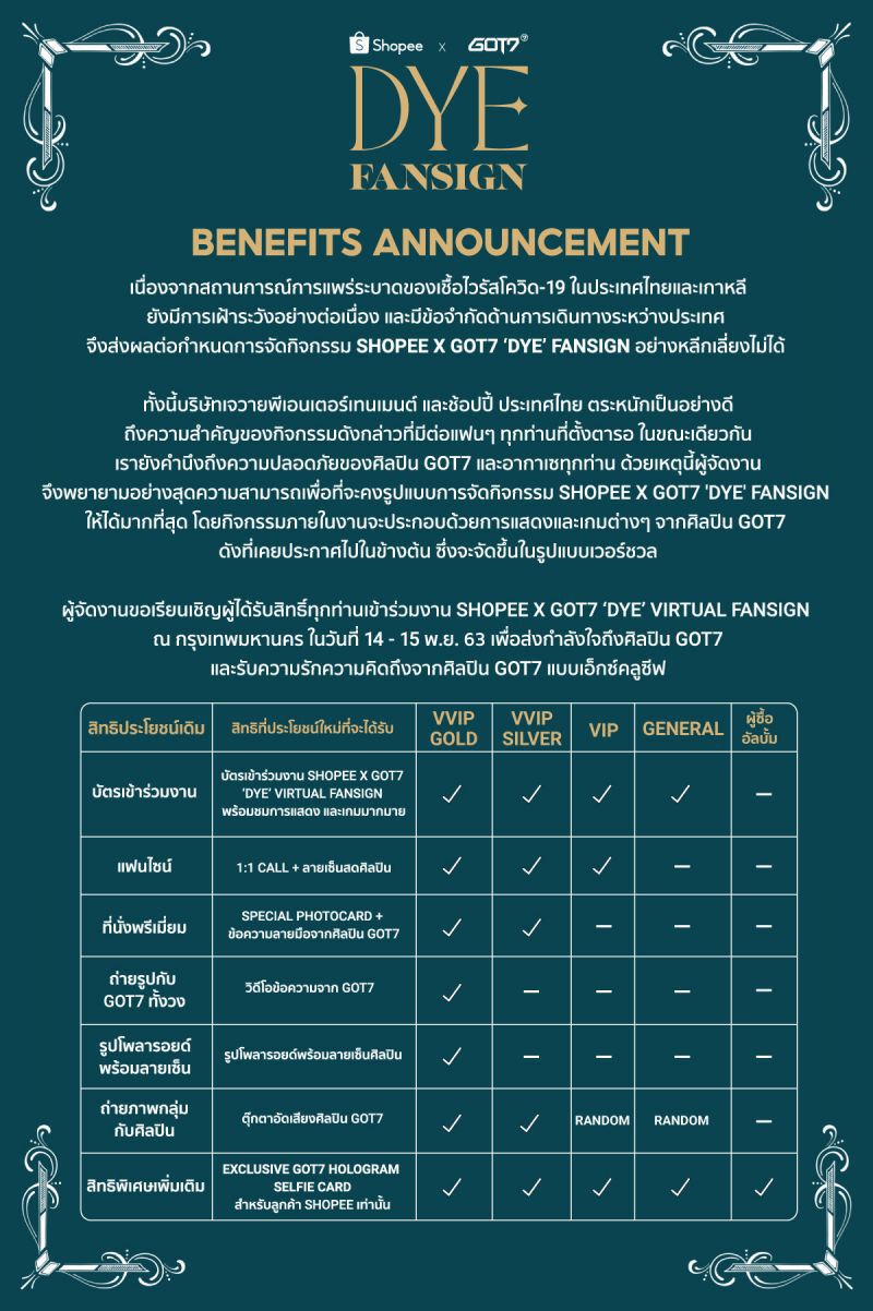  ช้อปปี้ งานเข้าแฟนคลับ GOT7 เตรียมร้อง สคบ. 