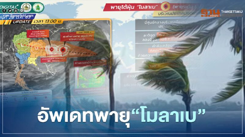 อัปเดต "พายุโมลาเบ” จ่อเข้า"อุบลราชธานี-อำนาจเจริญ"ค่ำวันนี้ อัปเดต "พายุโมลาเบ” จ่อเข้า"อุบลราชธานี-อำนาจเจริญ"ค่ำวันนี้