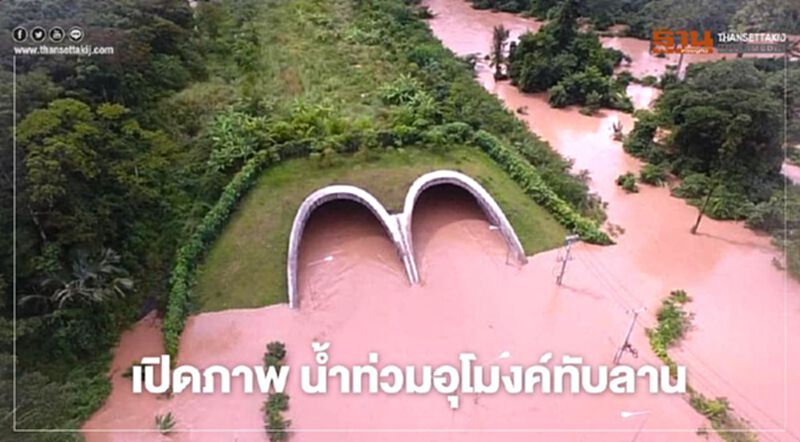 เปิดภาพชัดๆ น้ำท่วม "อุโมงค์ทับลาน" เปิดภาพชัดๆ น้ำท่วม "อุโมงค์ทับลาน"