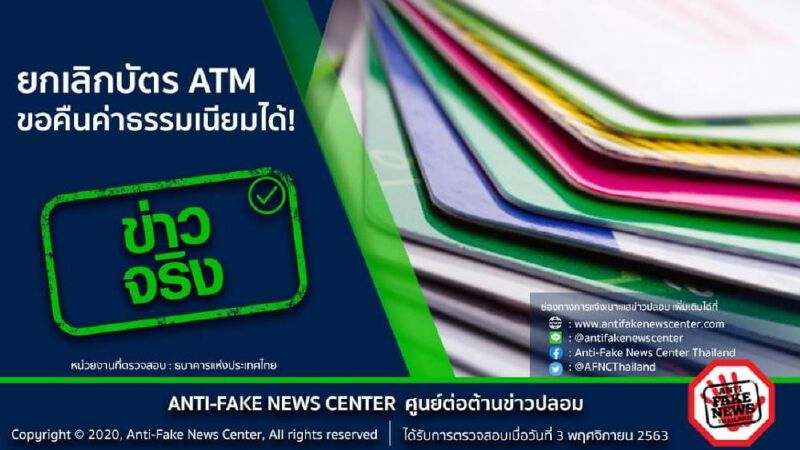 รู้หรือไม่ว่า ยกเลิกบัตร ATM ขอคืนค่าธรรมเนียมได้! 