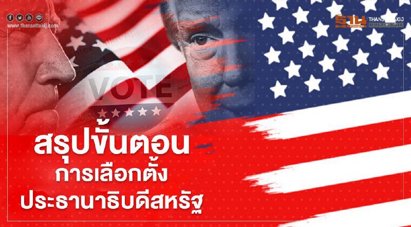 สรุป ขั้นตอนการเลือกตั้งประธานาธิบดีสหรัฐ ให้เข้าใจแบบง่ายๆ เช็กได้ที่นี่
