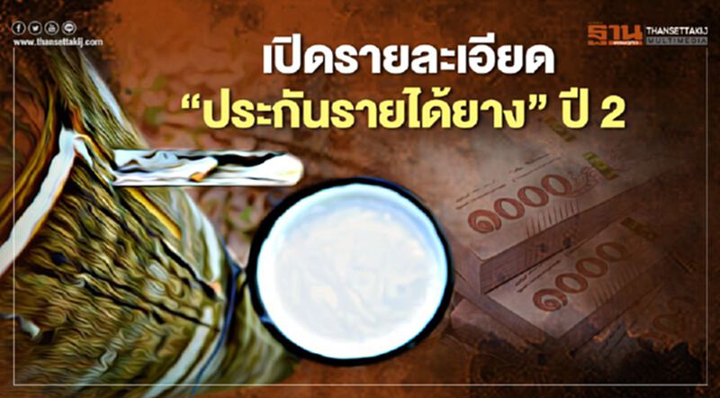 "ประกันรายได้ชาวสวนยาง" ปี 2 สรุปรายละเอียดครบจบที่เดียว "ประกันรายได้ชาวสวนยาง" ปี 2 สรุปรายละเอียดครบจบที่เดียว