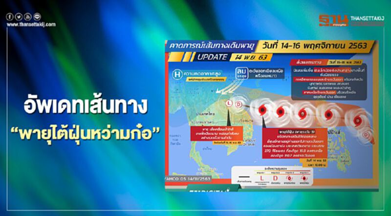 อัพเดทเส้นทาง"พายุไต้ฝุ่นหว่ามก๋อ" 14-16 พ.ย. อัพเดทเส้นทาง"พายุไต้ฝุ่นหว่ามก๋อ" 14-16 พ.ย.