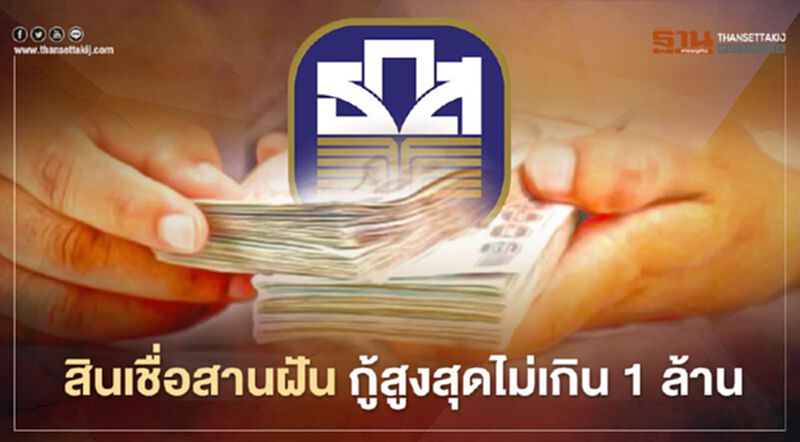 เปิดรายละเอียด ธ.ก.ส.สินเชื่อสานฝัน กู้ได้สูงสุด 1 ล้านบาท เปิดรายละเอียด ธ.ก.ส.สินเชื่อสานฝัน กู้ได้สูงสุด 1 ล้านบาท