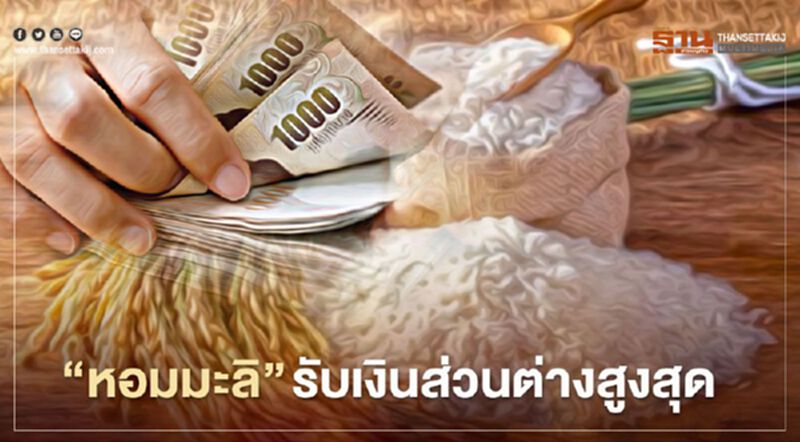 เช็ก เงินประกันรายได้ข้าว งวด 3 "หอมมะลิ" อู้ฟู่ รับเงินส่วนต่างสูงสุด เช็ก เงินประกันรายได้ข้าว งวด 3 "หอมมะลิ" อู้ฟู่ รับเงินส่วนต่างสูงสุด