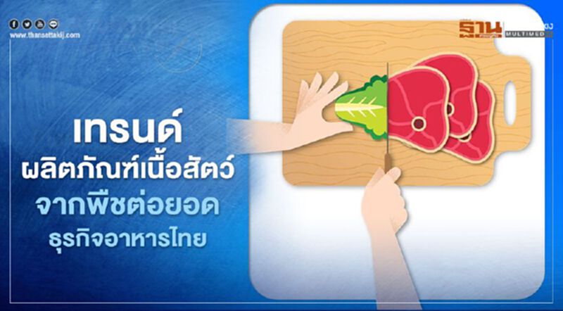 ศูนย์วิจัยธนาคารกรุงไทยประเมินผลิตภัณฑ์เนื้อสัตว์จากพืชโตเฉลี่ยต่อปี 10% ศูนย์วิจัยธนาคารกรุงไทยประเมินผลิตภัณฑ์เนื้อสัตว์จากพืชโตเฉลี่ยต่อปี 10%