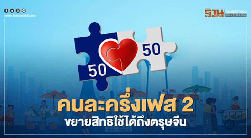 ลงทะเบียนคนละครึ่งเฟส2 ดีเดย์ 1 ม.ค.64 ใช้ได้ยาวถึงตรุษจีน ลงทะเบียนคนละครึ่งเฟส2 ดีเดย์ 1 ม.ค.64 ใช้ได้ยาวถึงตรุษจีน