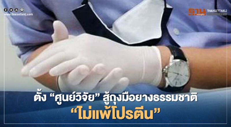 การยางฯจับมือม.อ.ตั้งศูนย์วิจัยสู้ ถุงมือยางธรรมชาติ"ไม่แพ้โปรตีน" การยางฯจับมือม.อ.ตั้งศูนย์วิจัยสู้ ถุงมือยางธรรมชาติ"ไม่แพ้โปรตีน"