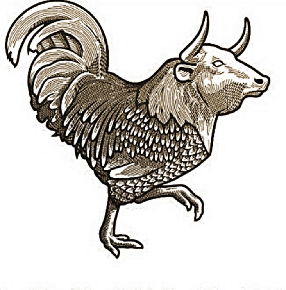 รูปไก่หัววัวสะท้อนความหมายเชื่อได้บ้างไม่ได้บ้าง