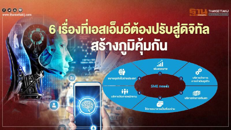 6เรื่องที่เอสเอ็มอีต้องปรับสู่ดิจิทัลสร้างภูมิคุ้มกัน   