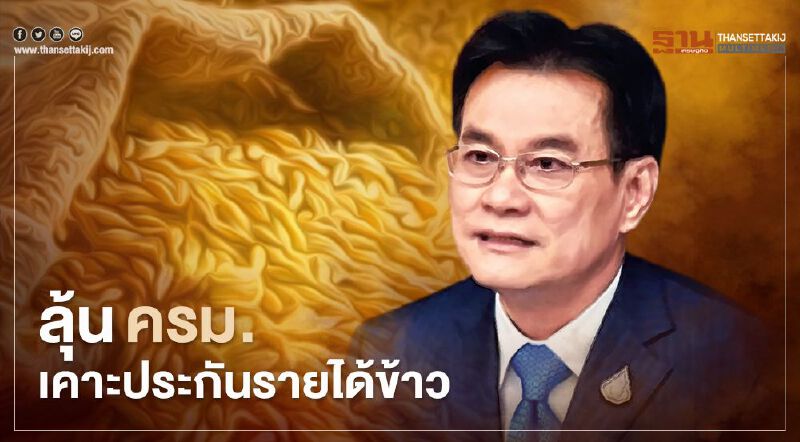 ลุ้น ครม. เคาะ เพิ่มวงเงิน "ประกันรายได้ข้าว" 2.87 หมื่นล้านบาท ลุ้น ครม. เคาะ เพิ่มวงเงิน "ประกันรายได้ข้าว" 2.87 หมื่นล้านบาท