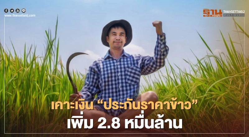 เงินประกันรายได้ข้าว ครม.ฉีดงบเพิ่ม 2.8 หมื่นล้าน เงินประกันรายได้ข้าว ครม.ฉีดงบเพิ่ม 2.8 หมื่นล้าน