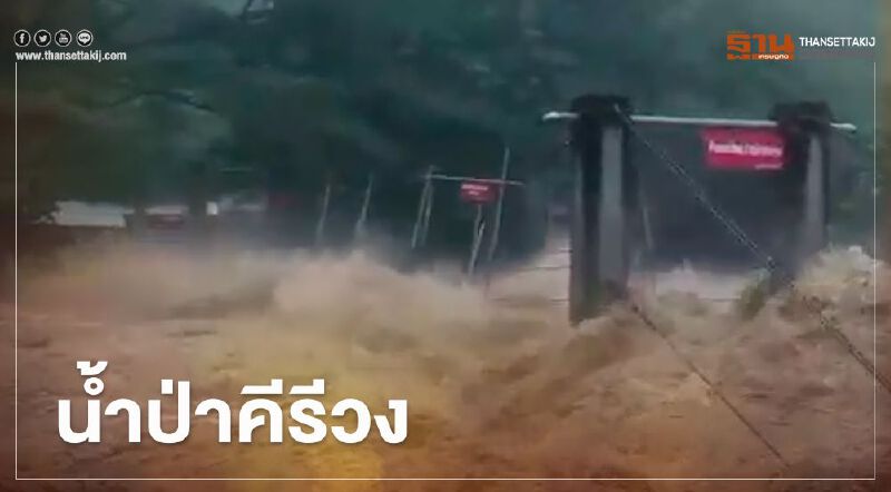 คลิป ความแรง "น้ำป่าคีรีวง" จ่อเข้าท่วม เมืองนครศรีธรรมราช