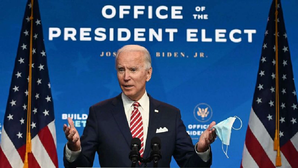 โจ ไบเดน ว่าที่ประธานาธิบดีคนที่ 46 ของสหรัฐอเมริกา 