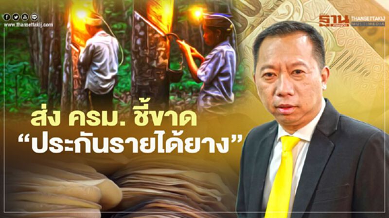 กยท. ส่ง ครม. ชี้ขาด “ประกันรายได้ยาง” กยท. ส่ง ครม. ชี้ขาด “ประกันรายได้ยาง”