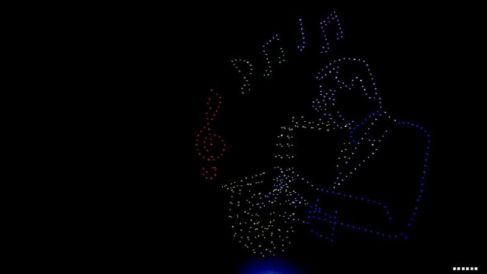 ประมวลภาพ โดรนแปรอักษร "วันพ่อแห่งชาติ" เทิดพระเกียรติในหลวง ร.9 (ชมคลิป)