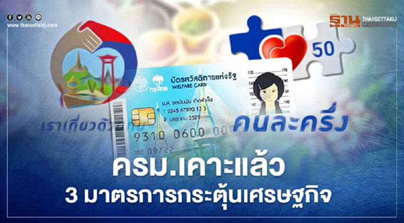 ครม.เคาะแล้ว “คนละครึ่งเฟส2-บัตรสวัสดิการแห่งรัฐ และ เราเที่ยวด้วยกัน” สรุปรายละเอียดที่นี่ ครม.เคาะแล้ว “คนละครึ่งเฟส2-บัตรสวัสดิการแห่งรัฐ และ เราเที่ยวด้วยกัน” สรุปรายละเอียดที่นี่