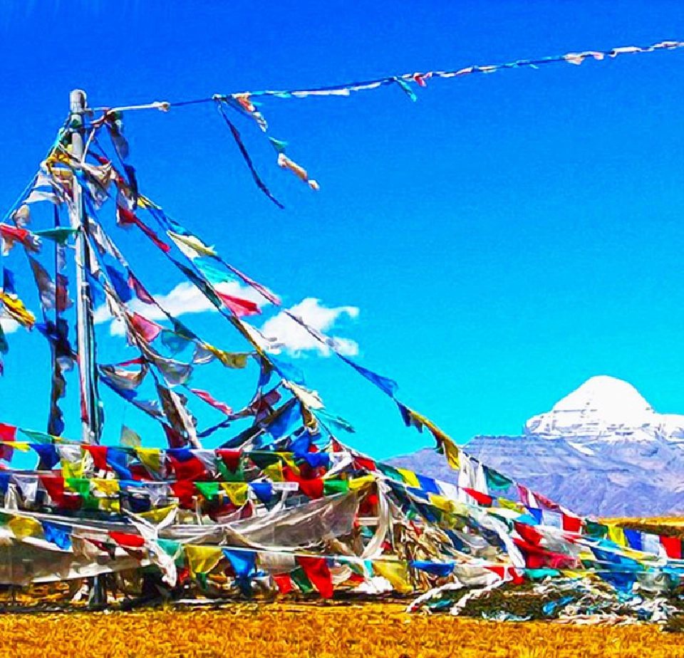 -รูปธงมนตรา ทิเบต-