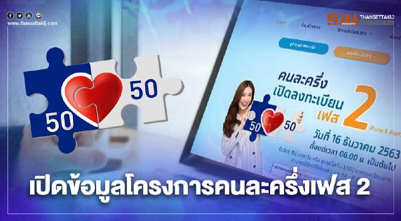 อัปเดตข้อมูลคนละครึ่งเฟส1–เฟส2 ตรวจสอบลงทะเบียนรับสิทธิ 3500 อัปเดตข้อมูลคนละครึ่งเฟส1–เฟส2 ตรวจสอบลงทะเบียนรับสิทธิ 3500