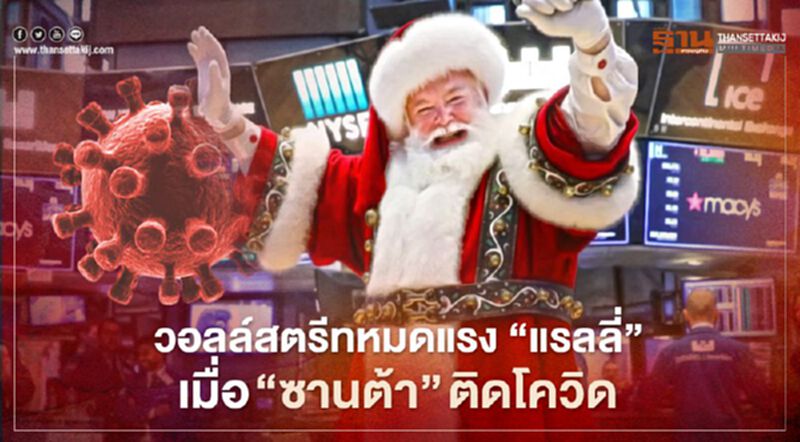 วอลล์สตรีทหมดแรง “แรลลี่” เมื่อ “ซานต้า” ติดโควิด วอลล์สตรีทหมดแรง “แรลลี่” เมื่อ “ซานต้า” ติดโควิด