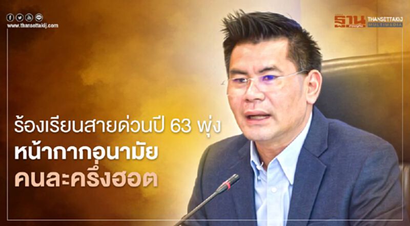ร้องเรียนสายด่วนปี63พุ่ง หน้ากากอนามัย-คนละครึ่งฮอต ร้องเรียนสายด่วนปี63พุ่ง หน้ากากอนามัย-คนละครึ่งฮอต