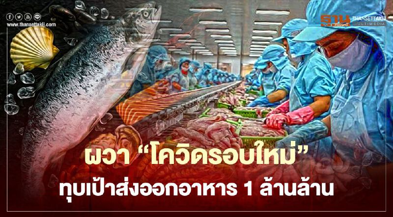 ผวาโควิดรอบใหม่ ทุบเป้าส่งออกอาหาร 1 ล้านล้าน