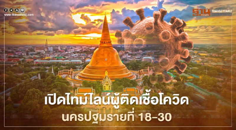 เปิดไทม์ไลน์ผู้ติดเชื้อโควิดนครปฐมรายที่ 18-30 เปิดไทม์ไลน์ผู้ติดเชื้อโควิดนครปฐมรายที่ 18-30