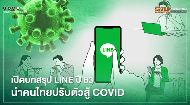 เปิดบทสรุปLINEปี63นำคนไทยปรับตัวสู้ COVID เปิดบทสรุปLINEปี63นำคนไทยปรับตัวสู้ COVID