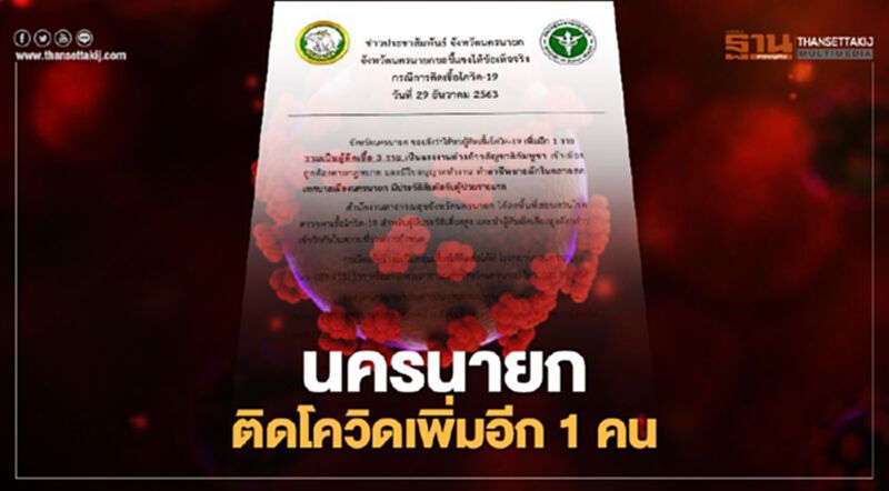 จังหวัดนครนายก พบติดเชื้อโควิด19 เพิ่มอีก 1 คน จังหวัดนครนายก พบติดเชื้อโควิด19 เพิ่มอีก 1 คน