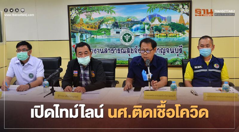 "กาญจนบุรี"เปิดไทม์ไลน์ นศ.ติดเชื้อโควิด หลังกลับจากระยอง "กาญจนบุรี"เปิดไทม์ไลน์ นศ.ติดเชื้อโควิด หลังกลับจากระยอง