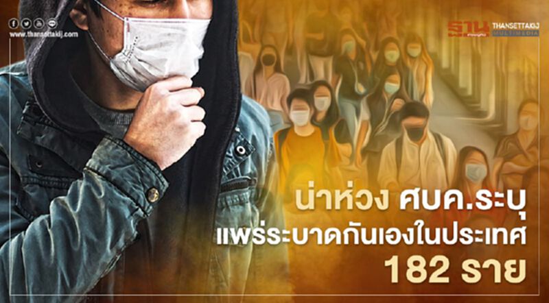 น่าห่วง! ศบค.ระบุ แพร่ระบาด กันเอง ในประเทศพุ่ง 182ราย น่าห่วง! ศบค.ระบุ แพร่ระบาด กันเอง ในประเทศพุ่ง 182ราย