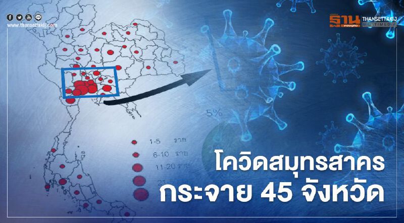 "โควิดสมุทรสาคร" ติดเชื้อกระจาย 45 จังหวัด