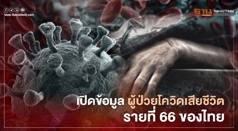 เปิดข้อมูลศบค. ไทม์ไลน์ผู้ติดเชื้อโควิด เสียชีวิตรายที่ 66 ของไทย เปิดข้อมูลศบค. ไทม์ไลน์ผู้ติดเชื้อโควิด เสียชีวิตรายที่ 66 ของไทย