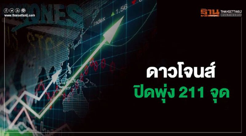 ดาวโจนส์ปิดพุ่ง 211 จุด ทำนิวไฮปิดเหนือระดับ 31,000 จุด ดาวโจนส์ปิดพุ่ง 211 จุด ทำนิวไฮปิดเหนือระดับ 31,000 จุด