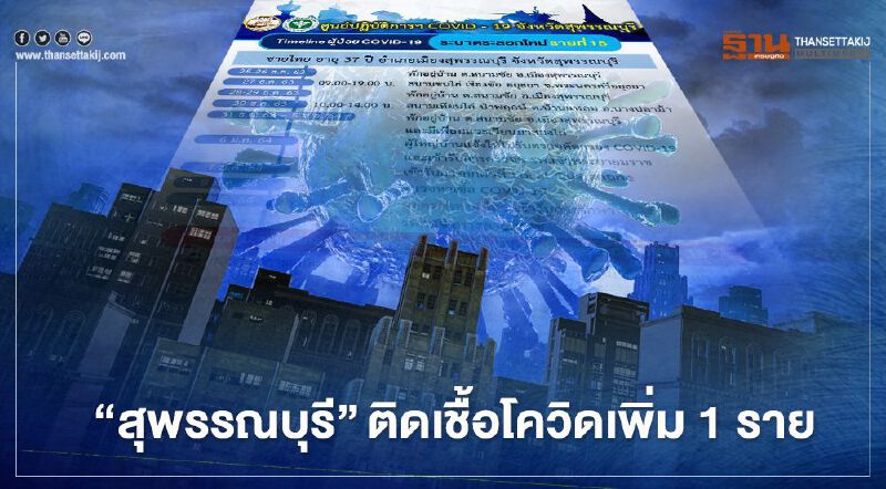 "สุพรรณบุรี"ติดเชื้อโควิดเพิ่ม 1 ราย ไทม์ไลน์พบไปสนามชนไก่ 