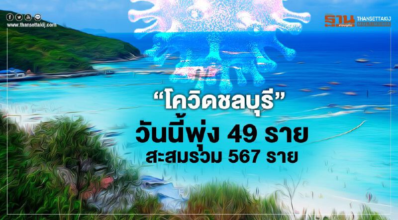 “โควิดชลบุรี”วันนี้พุ่ง 49 ราย สะสมรวม 567 ราย เสียชีวิต 1 
