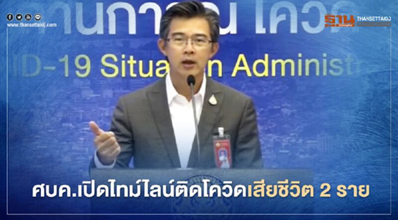 ศบค.เปิดไทม์ไลน์ ติดเชื้อโควิด-19 เสียชีวิต 2 ราย ศบค.เปิดไทม์ไลน์ ติดเชื้อโควิด-19 เสียชีวิต 2 ราย