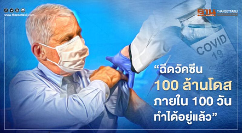 เป้าหมายโจ ไบเดน “ฉีดวัคซีน 100 ล้านโดสภายใน 100 วัน ทำได้อยู่แล้ว” เป้าหมายโจ ไบเดน “ฉีดวัคซีน 100 ล้านโดสภายใน 100 วัน ทำได้อยู่แล้ว”