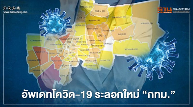 อัพเดทโควิด-19 ระลอกใหม่ "กทม."เหลือแค่ 2 เขตยังไม่โดนเจาะไข่แดง อัพเดทโควิด-19 ระลอกใหม่ "กทม."เหลือแค่ 2 เขตยังไม่โดนเจาะไข่แดง