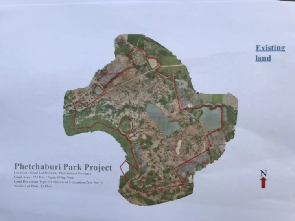 แผนที่แสดงพื้นที่โครงการ 