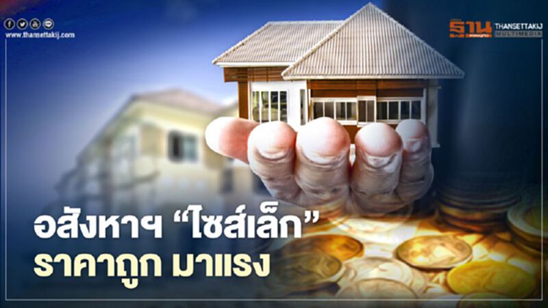 อสังหาฯ ‘ไซส์เล็ก’ ราคาถูก มาแรง อสังหาฯ ‘ไซส์เล็ก’ ราคาถูก มาแรง