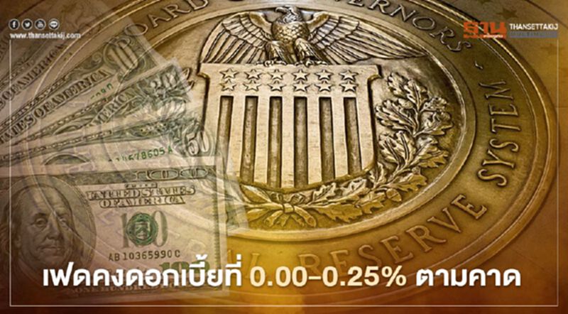 เฟดคงดอกเบี้ยที่ 0.00-0.25% ตามคาด พร้อมเดินหน้า QE ซื้อพันธบัตร 1.2 แสนล้านดอลล์/เดือน เฟดคงดอกเบี้ยที่ 0.00-0.25% ตามคาด พร้อมเดินหน้า QE ซื้อพันธบัตร 1.2 แสนล้านดอลล์/เดือน