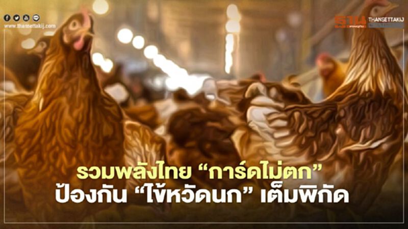 รวมพลังไทย “การ์ดไม่ตก” ป้องกัน “ไข้หวัดนก” เต็มพิกัด รวมพลังไทย “การ์ดไม่ตก” ป้องกัน “ไข้หวัดนก” เต็มพิกัด