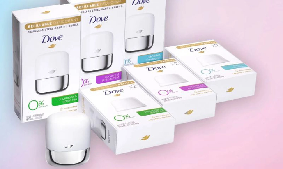 ลูกกลิ้งรักษ์โลก “โดฟ” ผุดไอเดียผลิตภัณฑ์ระงับกลิ่นกายแบบรีฟิล