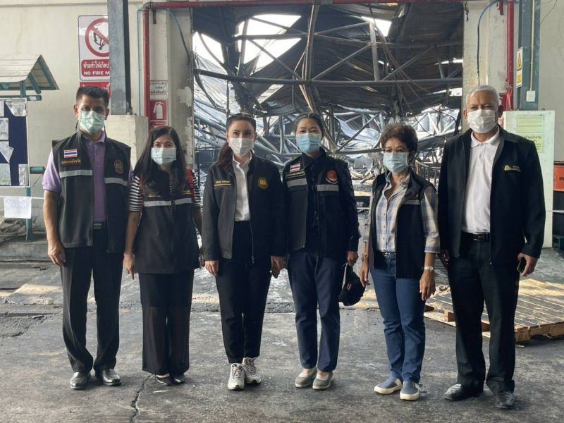 กระทรวงแรงงานรุดดูแล"คน-กิจการ"เหตุเพลิงไหม้"เพชรบุรี"