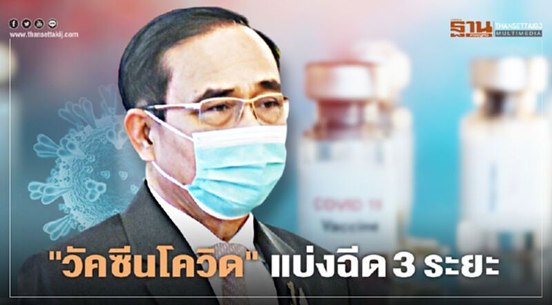 "วัคซีนโควิด" นายกรัฐมนตรี ยึดหลักกระจายทุกกลุ่มอย่างเป็นธรรม แบ่งฉีด 3 ระยะ "วัคซีนโควิด" นายกรัฐมนตรี ยึดหลักกระจายทุกกลุ่มอย่างเป็นธรรม แบ่งฉีด 3 ระยะ